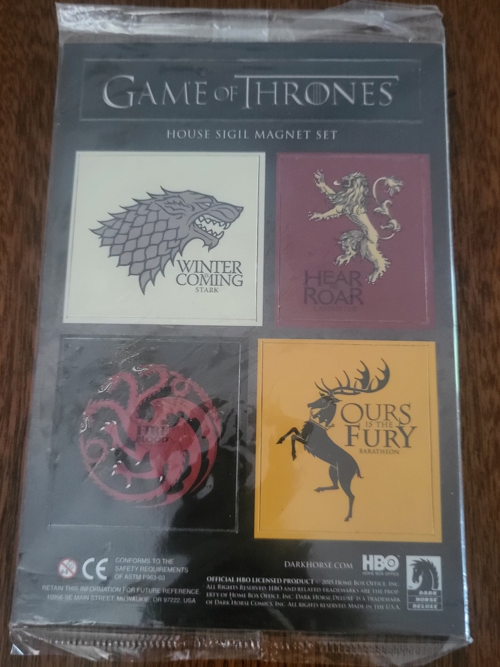 Game of Thrones House Sigil Magnet Set - Multi-Color